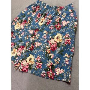 Y2K Capacity Knits Floral PrintShorts Size Medium Womens Boho Cottagecore